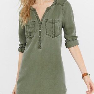 NWT Express olive green dress